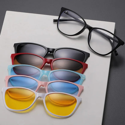 Magnetic Clip Sunglasses Interchangeable Lens Kit 5 Lenses Polarized Prescription Ready Summer 2026 Gift