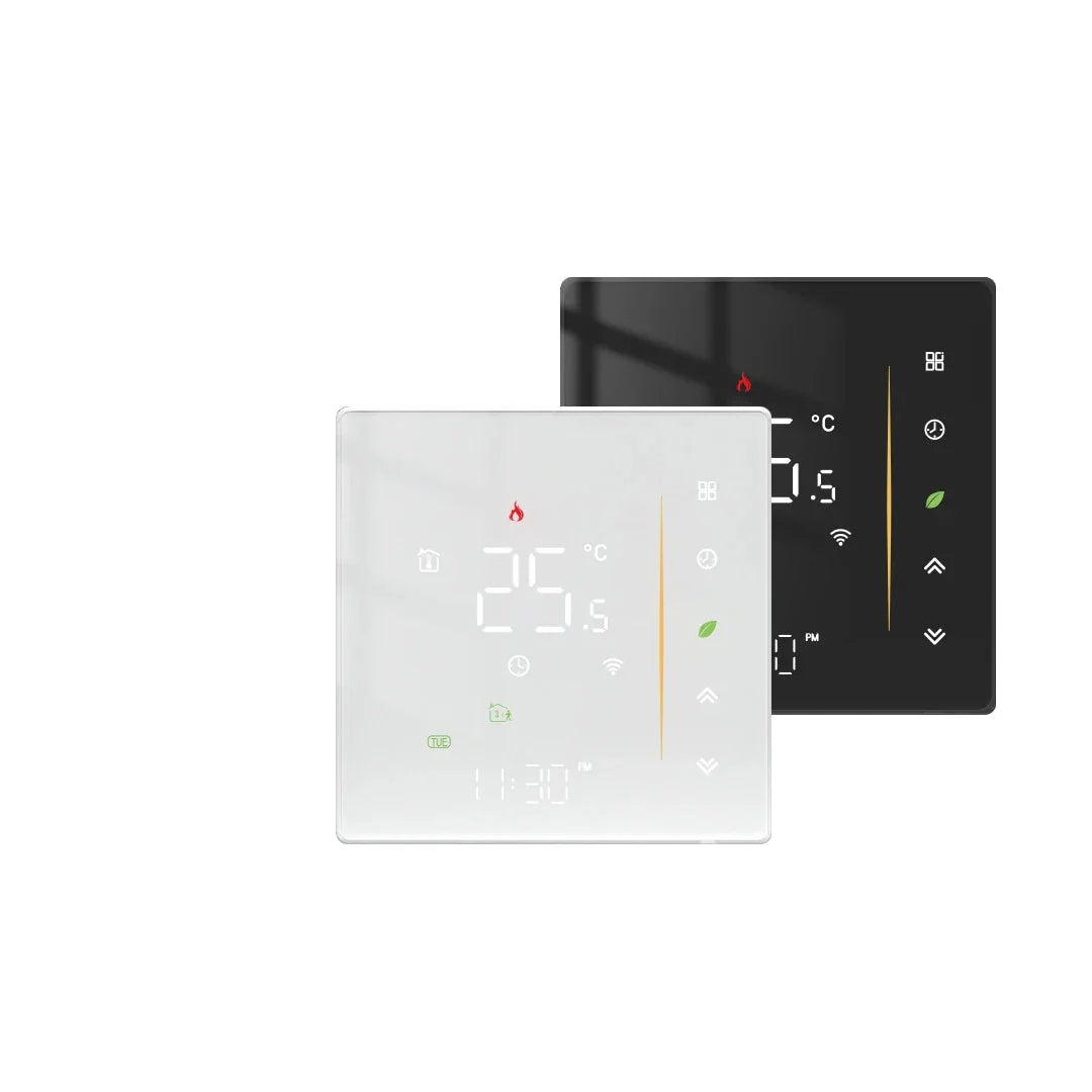 Thermostat ZigBee Wall Mounted Glass Panel Hub Compatible Fall 2025 Energy Saving