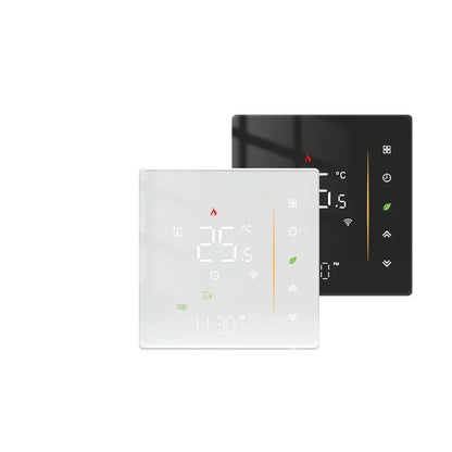 Thermostat ZigBee Wall Mounted Glass Panel Hub Compatible Fall 2025 Energy Saving