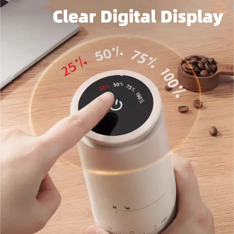 Motor-Driven Coffee Grinder 1500mAh Conical Burr Battery-Powered Externally Flexible Fall 2025 Uniform Grind Espresso And Drip