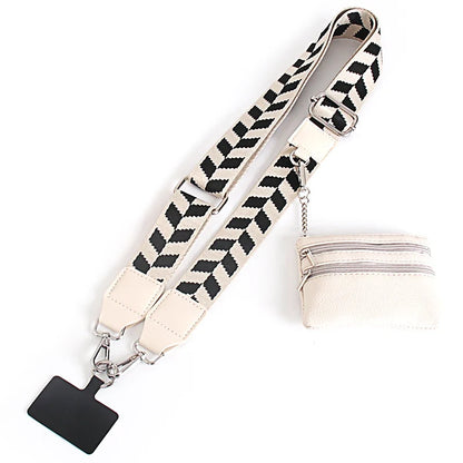 Flexible Wide Nylon Straps For Hands-Free Travel 2026 – Phone Lanyard With Zipper Pocket And Storage Bag