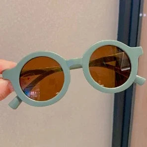 Kids Sunglasses Round Frame Anti-UV400 for 1-7 Year Olds, Children's Sun Protection, Trendy Design