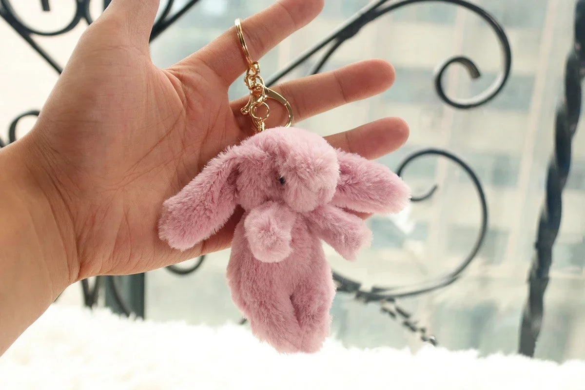 Rabbit Plush Keychain Cute Bunny Bag Charm Plush Gift