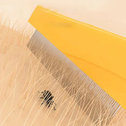 Stainless Steel Pet Grooming Comb - Flea & Shedding Brush for Cats & Dogs, Massage Device