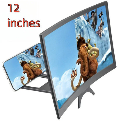 Screen Phone Magnifier 12 Inch Curved Desk Stand For Hands Free Video Viewing Back To School 2026 Ultra Clear