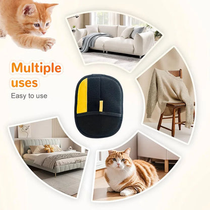 Removes Hair from Furniture and Coat, Cats and Dogs – Double-Sided Pet Grooming Glove