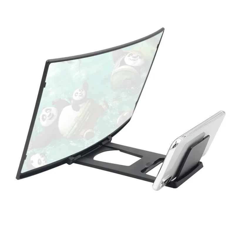 Screen Phone Magnifier 12 Inch Curved Desk Stand For Hands Free Video Viewing Back To School 2026 Ultra Clear