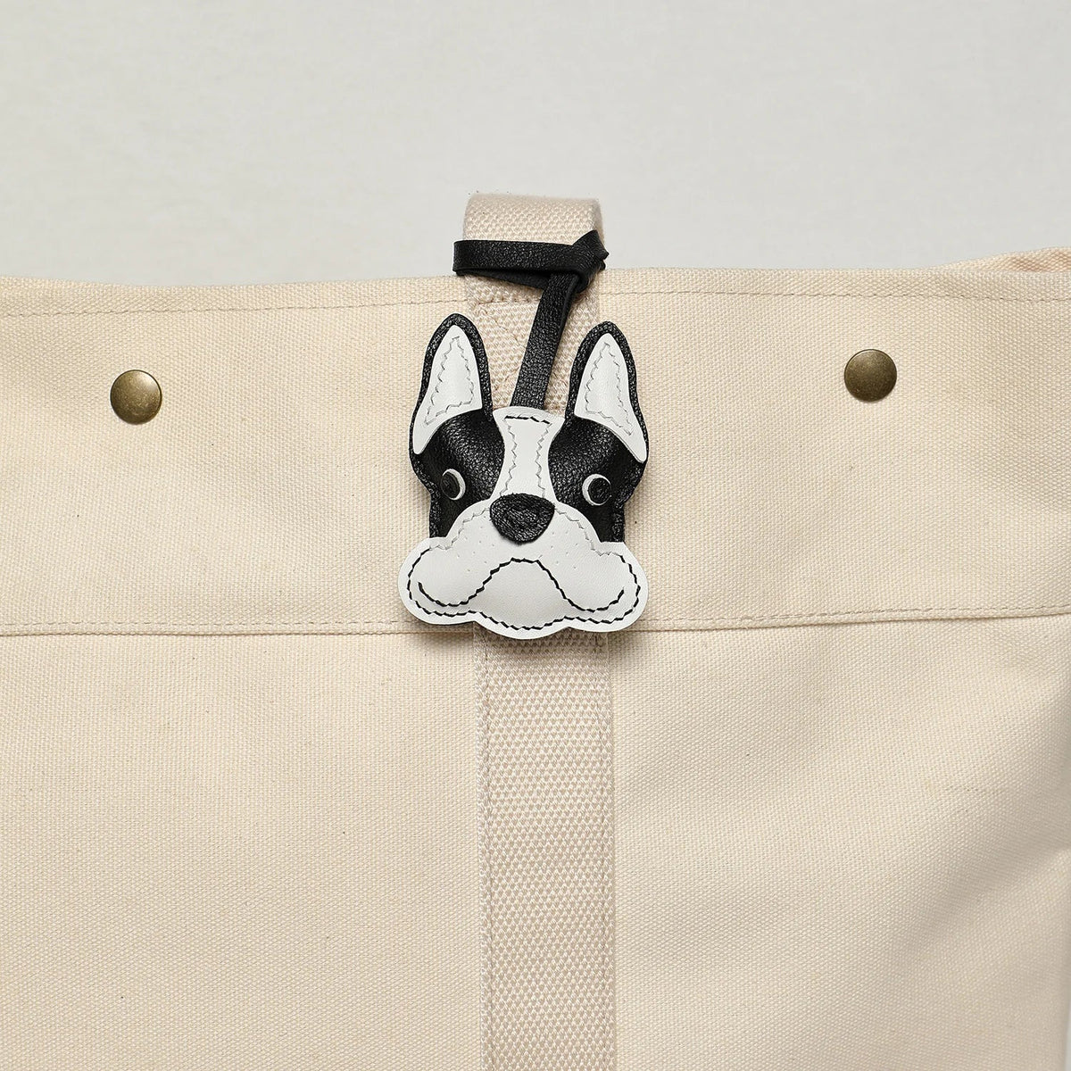 Bag Leather Charm No Face Keychain Black Cozy Cute Gift