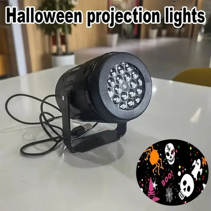 Projector Halloween Lights Outdoor Rotating LED Decor