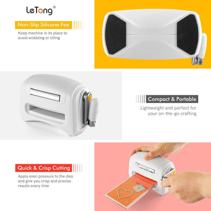 Travel-Friendly Hand-Operated Die Cutting And Embossing Machine For Cards