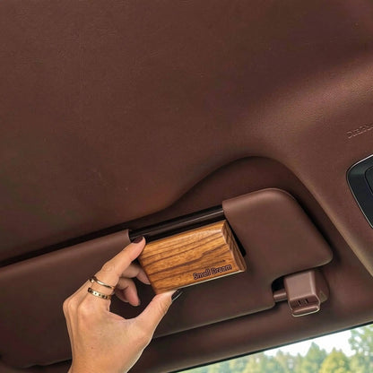 reusable natural scent diffuser, decorative vehicle accessory – Eco-friendly wooden car air freshener