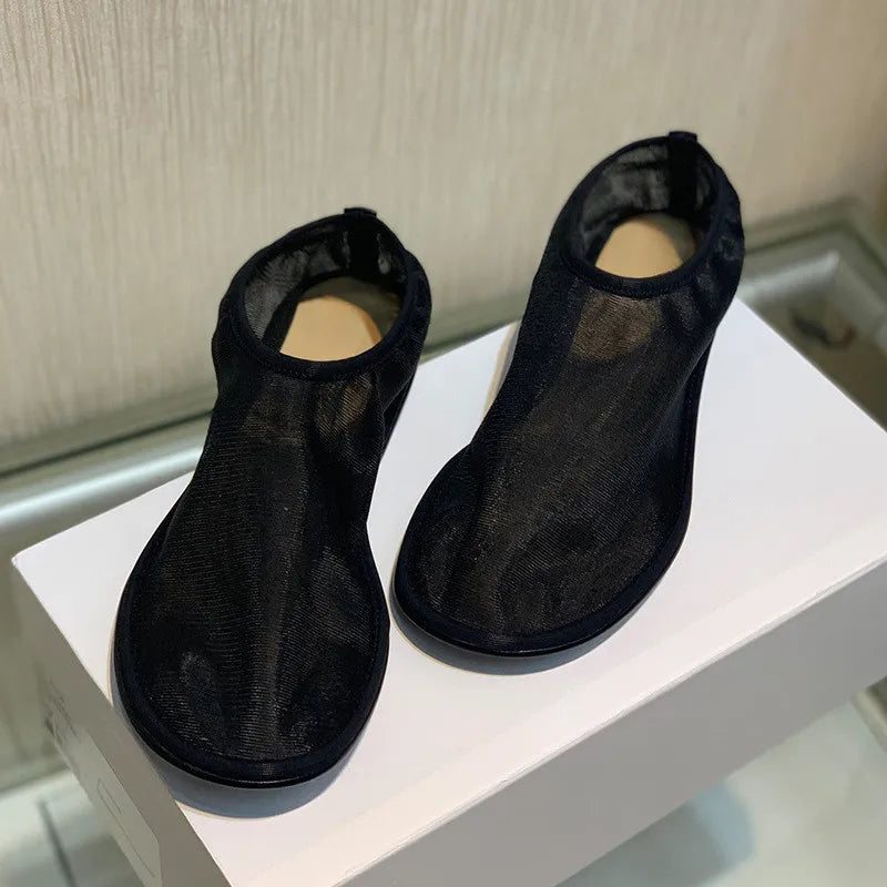 Women Breathable Mesh Ballet Flats - Slip On, For Summer