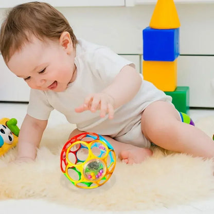 Baby Rattle Teether Ball Newborn Sensory Toys Plush Safe