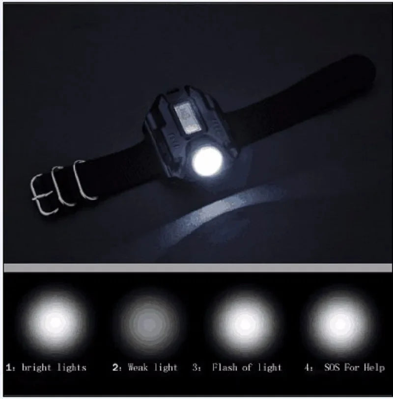 Travel-Friendly Wrist Light USB Battery-Powered Tactical LED Handsfree