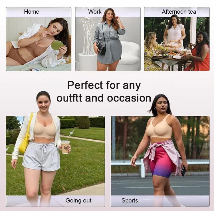 wire-free, full coverage, padded, everyday comfort – Supportive seamless women's bra