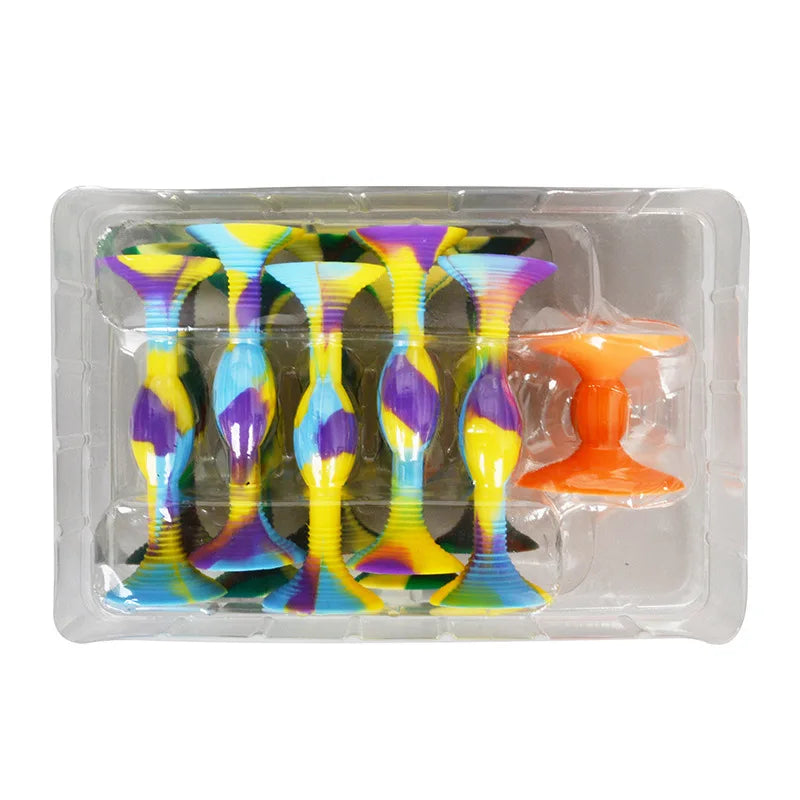 7PCS Silicon Darts Game Kit - Sticky Suction Baseball for Outdoor Fun, Adult Decompression