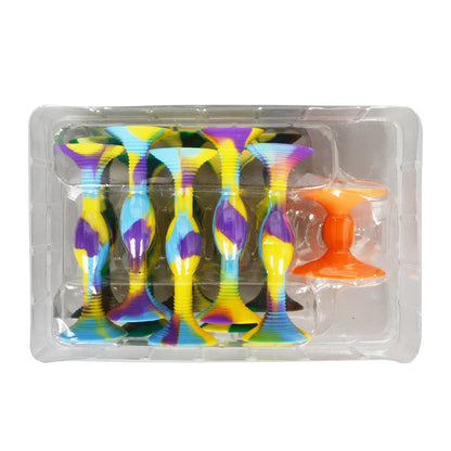 7PCS Silicon Darts Game Kit - Sticky Suction Baseball for Outdoor Fun, Adult Decompression