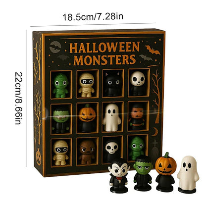 Halloween2025 Edition Advent Calendar 12 Spooky Mini Dolls