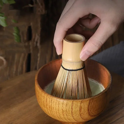 Matcha Whisk Bamboo Tea Kit With Stand Spoon Handmade