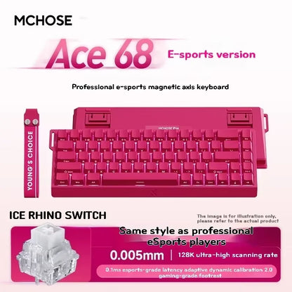 Effect Hall 68 Key Magnetic Gaming Keyboard Topographic RGB