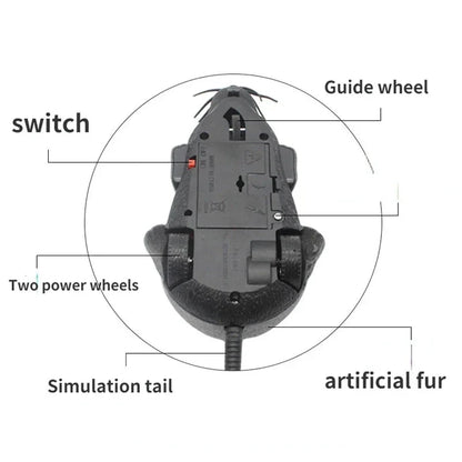 Rat Funny Cat Toy With Remote Control Mouse - Cute Cordless Pet Supplies for Cats