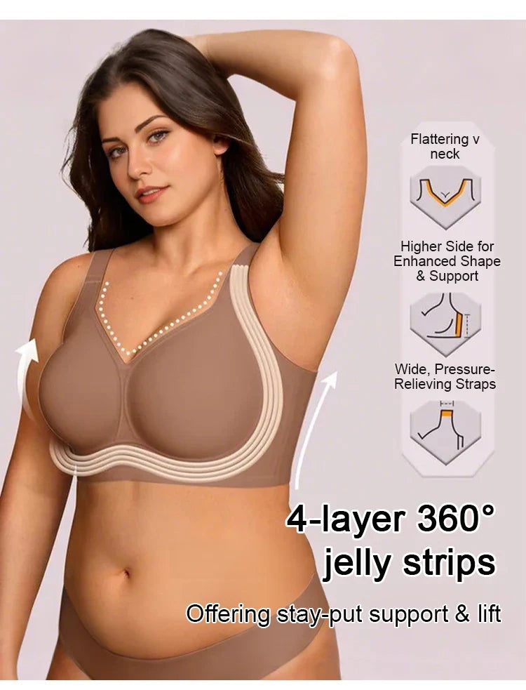 wire-free, full coverage, padded, everyday comfort – Supportive seamless women's bra