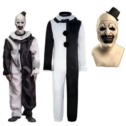 Art2025 Edition The Clown Cosplay Jumpsuit And Mask Halloween