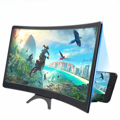 Screen Phone Magnifier 12 Inch Curved Desk Stand For Hands Free Video Viewing Back To School 2026 Ultra Clear