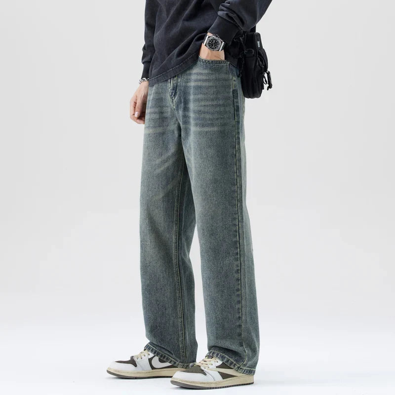 Men's Heavyweight Jeans - Loose Straight, Cotton Street