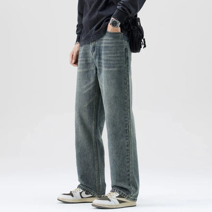 Men's Heavyweight Jeans - Loose Straight, Cotton Street