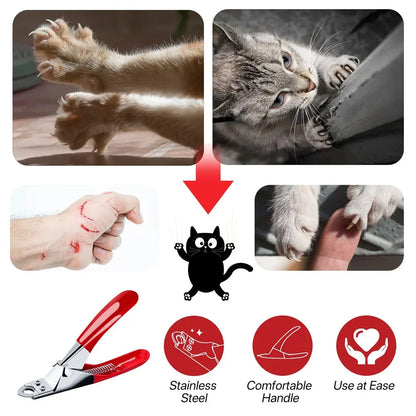 Stainless Steel Pet Nail Clipper - Dog & Cat Grooming Device for Compact to Medium Pets, Nail Maintenance