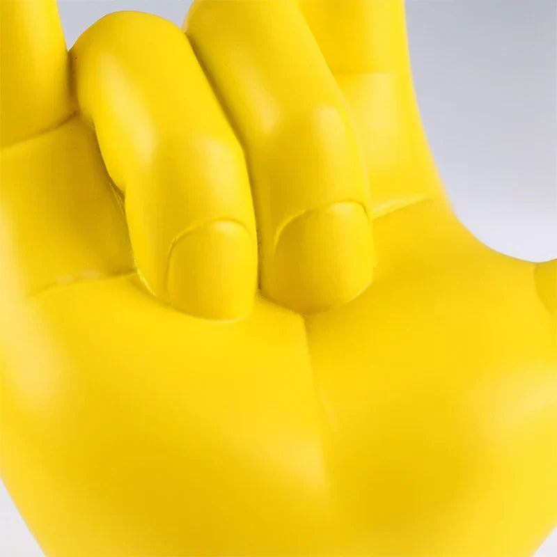 Sign Language Hand Statue 19.5cm Resin Figurine Household Decor Fall 2025 Meaningful Gift Desk Accent