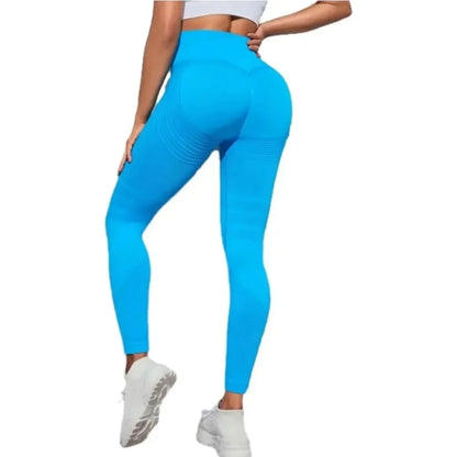 seamless, butt-lifting, for gym & yoga – Compressive high-waist women's 3D leggings