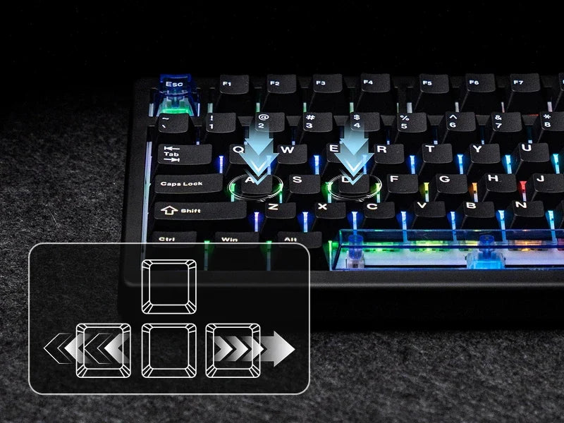 Keyboard Mechanical 75 Percent Hot Swap Gasket Mount Wired