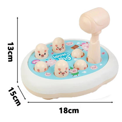 Montessori Cartoon Whac-A-Mole Game - Educational Toddler Toy for Parent-Child Bonding, Fun Animal Theme Activity, Great Birthday Gift