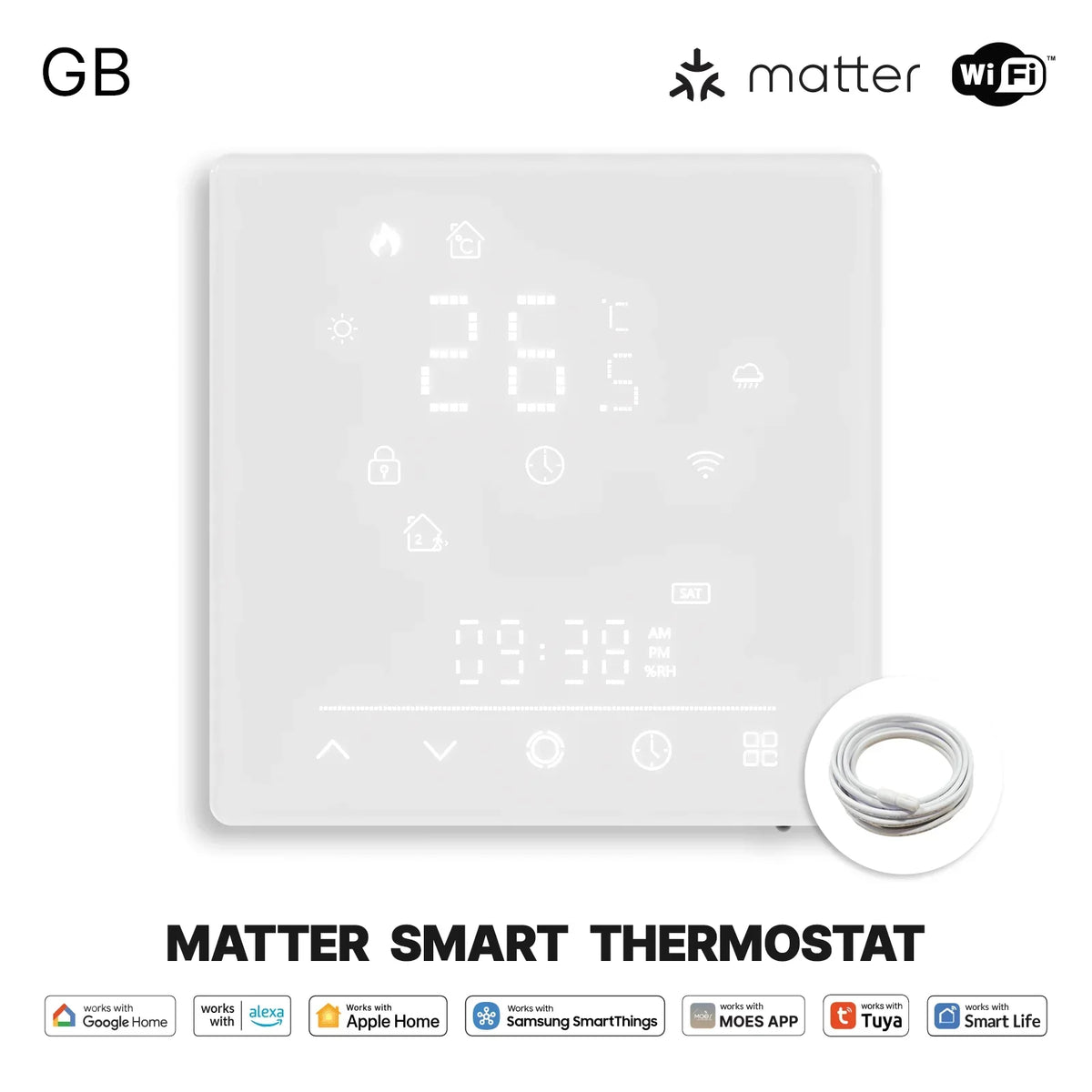 Thermostat Smart Matter WiFi Temperature Controller For Water Boiler Fall 2025 Energy Saving