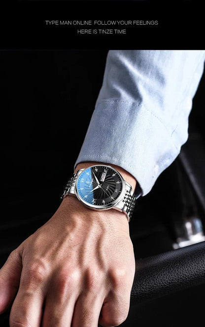 Wristwatch Quartz Stainless Steel Luminous Date Week
