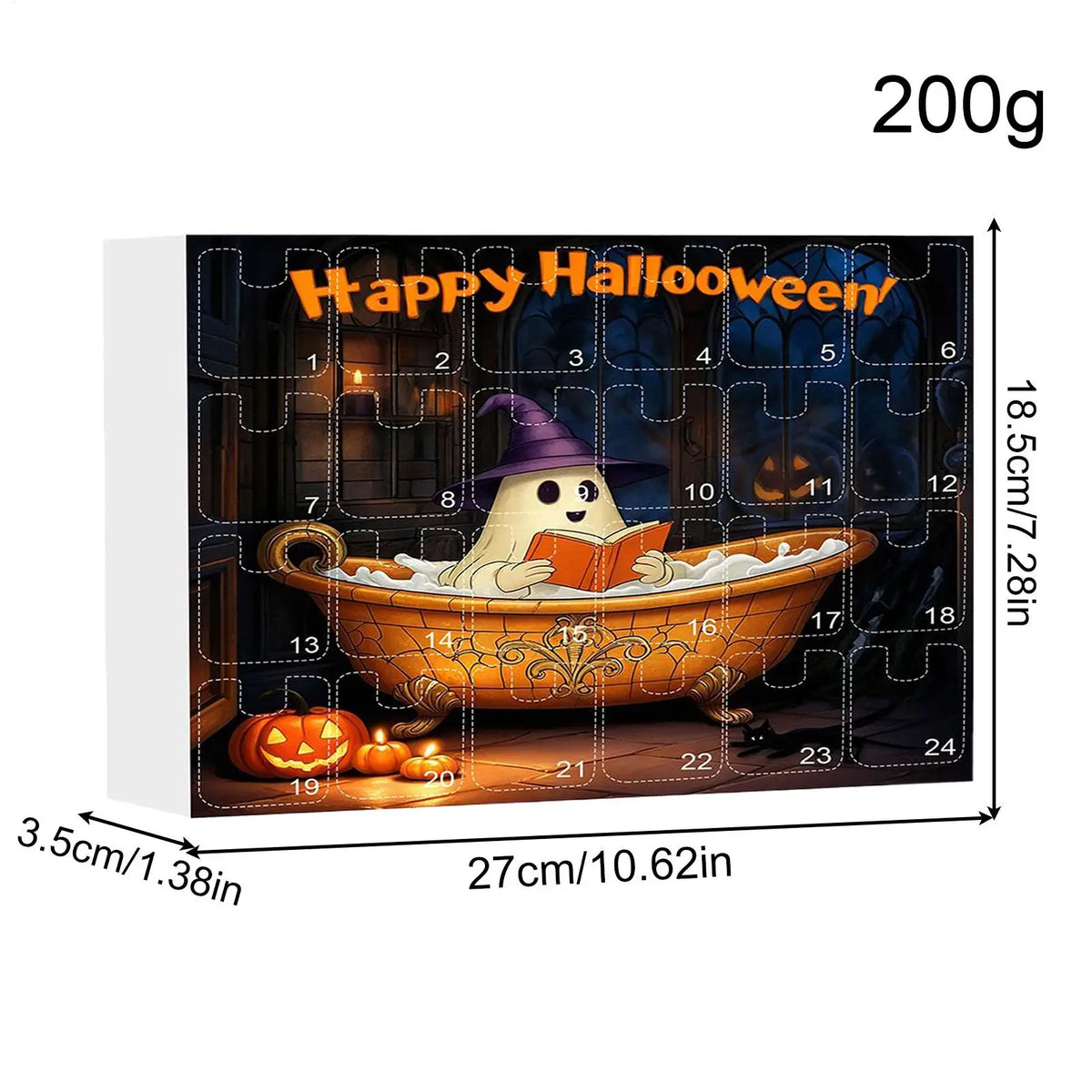 Halloween Advent Calendar Ghost Earrings 24 Day Kit