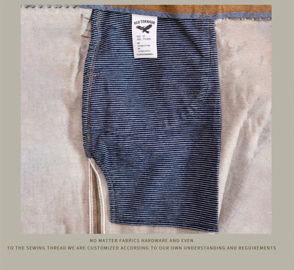 Sturdy Relaxed Men's Straight Jeans - Loose Selvedge Casual