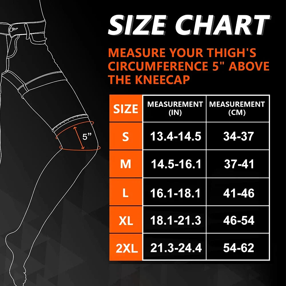 Pair 2026 – Full Leg Compression Sleeve Long Knee Support for Cycling Hiking Basketball