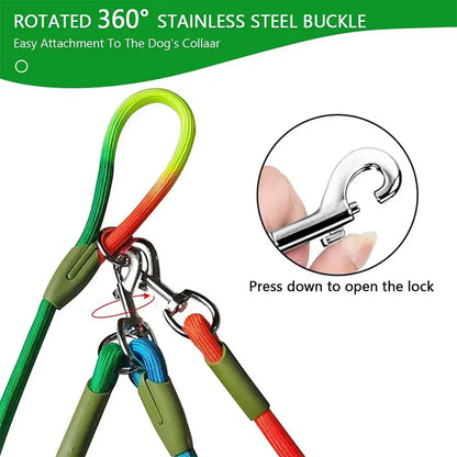 Hands Free Dog Leash Reflective Flexible Nylon Walking Jogging Leash Fall 2025 Secure Hands Free Control
