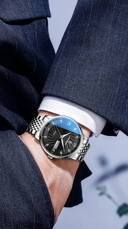 Wristwatch Quartz Stainless Steel Luminous Date Week
