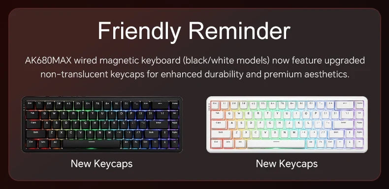 Mechanical Keyboard Sixty Mini Cordless ARGB Magnetic Hall