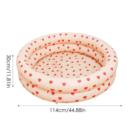 Variant image for Inflatable Baby Swimming Pool, Foldable Outdoor Paddling Pool in Durable PVC, Safe Soft Bottom for Kids Fun-2