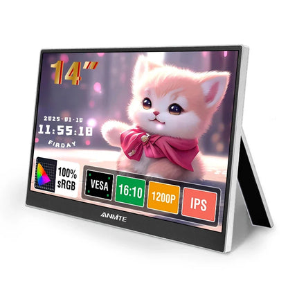 Travel-Friendly Monitor 14.1 Inch Touch IPS HDR10 Second Screen