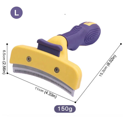 Stainless Steel Pet Grooming Brush - Anti-Lice Comb for Dogs & Cats, Hair Maintenance Supplies