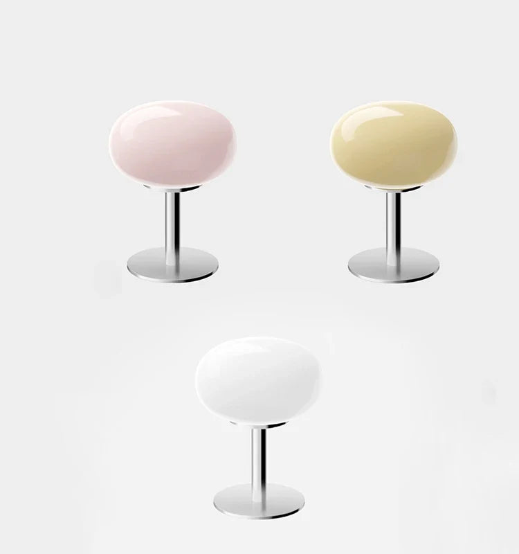 Glass Macaron Table Lamp Trichrome Night Light Eye Guard