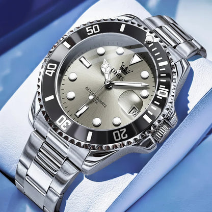 Quartz Watch Stainless Steel Date Timeless Dress Watch Gift