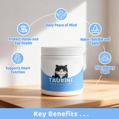 Heart Support Immune Eye Health Organic Kitten Formula 2026 – Taurine Powder Supplement for Cats 200ml