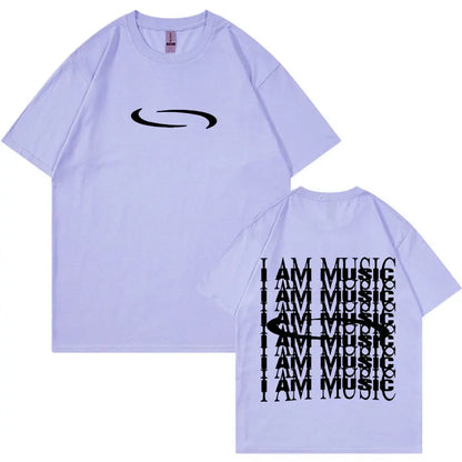 Carti PlayBoi ''I'm Music T-shirt'' Opium Ken Carson Tour Rap Fashion Hip Hop Oversized Tees